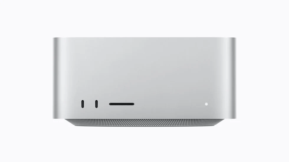Mac Studio product photograph published by Apple for its August 2026 announcement.