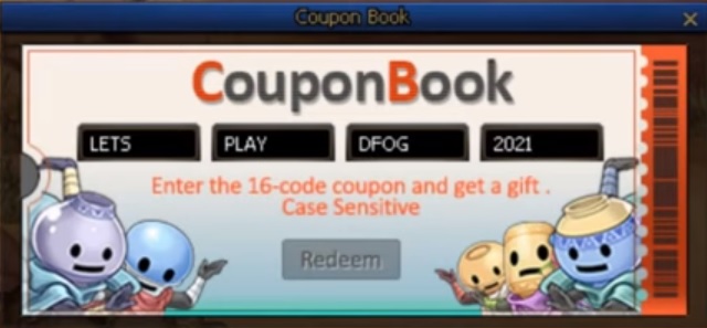 Dungeon Fighter Online Codes Coupon Book