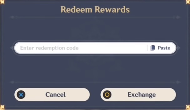 Genshin Impact Redeem Codes