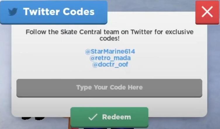 Roblox Skate Park Codes