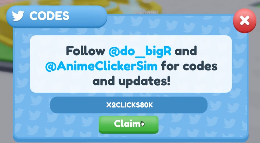 Anime Clickers Simulator Codes