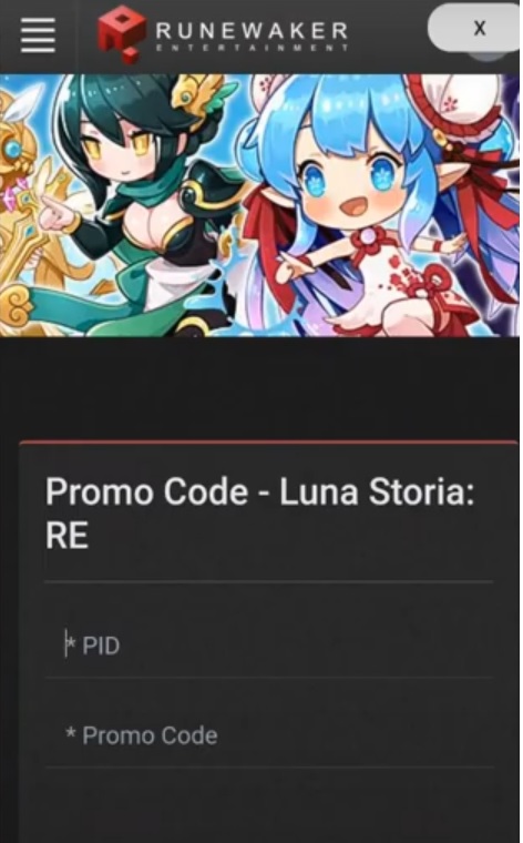 Luna Storia RE Codes 2024 September