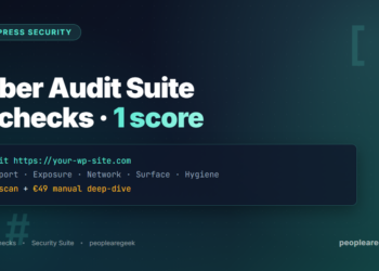 Cyber Audit Suite for WordPress - 10 parallel checks, 1 unified score