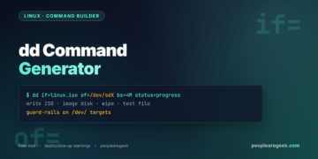 dd Command Generator: Write ISO to USB, Image Disks, Wipe Drives - cover image