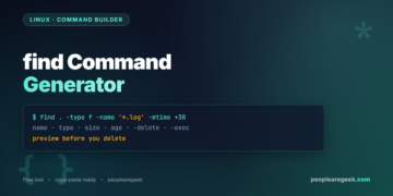 find Command Generator: Build Linux find Commands Visually - cover image