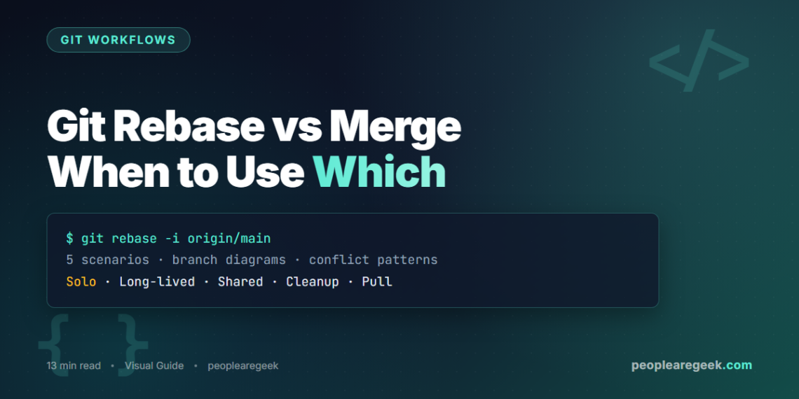 Git Rebase vs Merge - When to Use Which - PeopleAreGeek