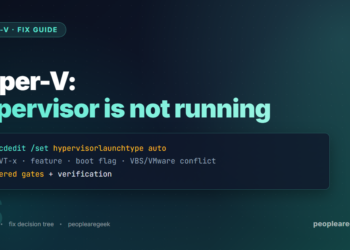 Hyper-V: The Hypervisor Is Not Running — Complete Fix Guide (2026) - cover image