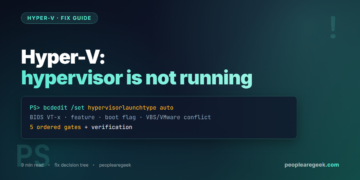 Hyper-V: The Hypervisor Is Not Running — Complete Fix Guide (2026) - cover image
