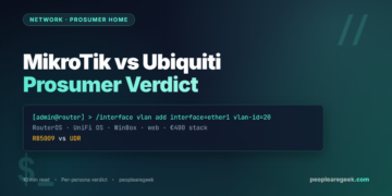 MikroTik vs Ubiquiti for Prosumer Home Networks (2026) - cover image