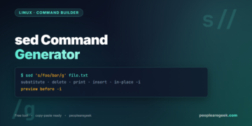 sed Command Generator: Build Substitute, Delete and Print Commands - cover image