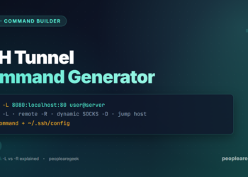 SSH Tunnel Command Generator: Local, Remote and Dynamic Forwarding - cover image