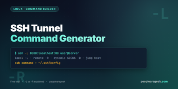 SSH Tunnel Command Generator: Local, Remote and Dynamic Forwarding - cover image