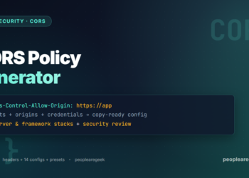 CORS policy generator - 14 server and framework configs with presets and live security review - cover image