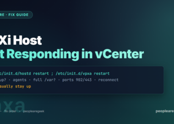 Fix: ESXi Host Not Responding / Disconnected in vCenter (2026) - cover image
