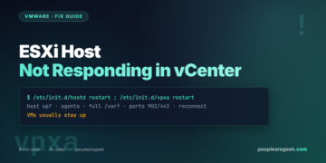 Fix: ESXi Host Not Responding / Disconnected in vCenter (2026) - cover image