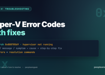 Hyper-V error reference - 77 errors with fixes - cover image