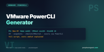 VMware PowerCLI command generator cover